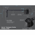 Stanley Black & Decker BLACK+DECKER Verve Adjustable LED Desk Lamp, BOS2200CLSMBK