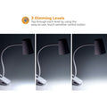 Stanley Black & Decker Bostitch Adjustable LED Clamp Light, White, BOSLED2103