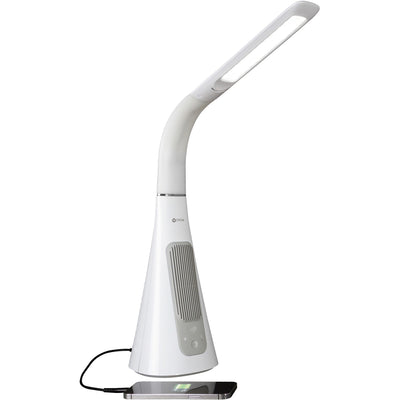 OttLite SanitizingPRO LED Desk Lamp with UVC Air Purifier, Gray, OTTSC1AP00S