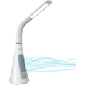 OttLite SanitizingPRO LED Desk Lamp with UVC Air Purifier, Gray, OTTSC1AP00S
