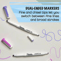Newell Sharpie S-Note Duo Dual-Tip Markers, 6 / Box, SAN2154173BX