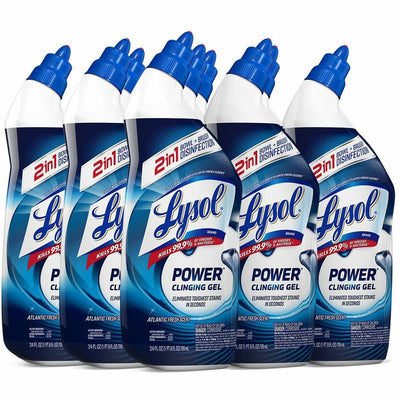 Reckitt Benckiser plc Lysol Toilet Bowl Cleaner, Blue, 9 / Carton, RAC98012CT
