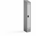 Safco Single Continuous Metal Locker Base Addition 11.7"W x 16"D x 5.75"H, Gray, SAF5519GR