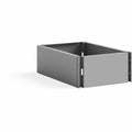 Safco Single Continuous Metal Locker Base Addition 11.7"W x 16"D x 5.75"H, Gray, SAF5519GR