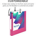 Samsill Durable View Binders, Assorted, 8 1/2" Width x 11" Length, 4 / Pack, SAMMP46439