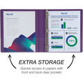 Samsill Durable View Binders, Assorted, 8 1/2" Width x 11" Length, 4 / Pack, SAMMP46439