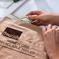 Shurtech Duck Brand Flourish Honeycomb Recyclable Mailers, Brown, 20 / Carton, DUC287433