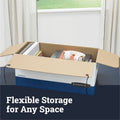 Fellowes Bankers Box Liberty 24" Letter File Storage Boxes, Blue, 12 / Carton, FEL00011