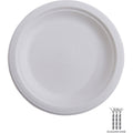 Eco-Products Vanguard 10" Sugarcane Plates, White, 500 / Carton, ECOEPP005NFA