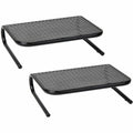 Mind Reader Monitor Stands, Black, 2 / Pack, EMS2METMONSTBLK
