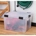 IRIS WeatherTight Heavy-duty Storage Tote, Clear Swatch, IRS110586