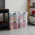 IRIS WeatherTight Heavy-duty Storage Tote, Clear Swatch, IRS110586