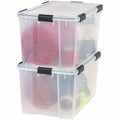 IRIS WeatherTight Heavy-duty Storage Tote, Clear Swatch, IRS110586