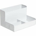 U Modern Perforated Metal Storage Cup, White, UBR5717U0106