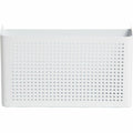 U Modern Perforated Metal Storage Cup, White, UBR5717U0106
