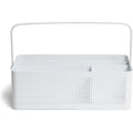 U Modern Perforated Metal Desk Caddy, White, UBR5720U0106