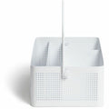 U Modern Perforated Metal Desk Caddy, White, UBR5720U0106