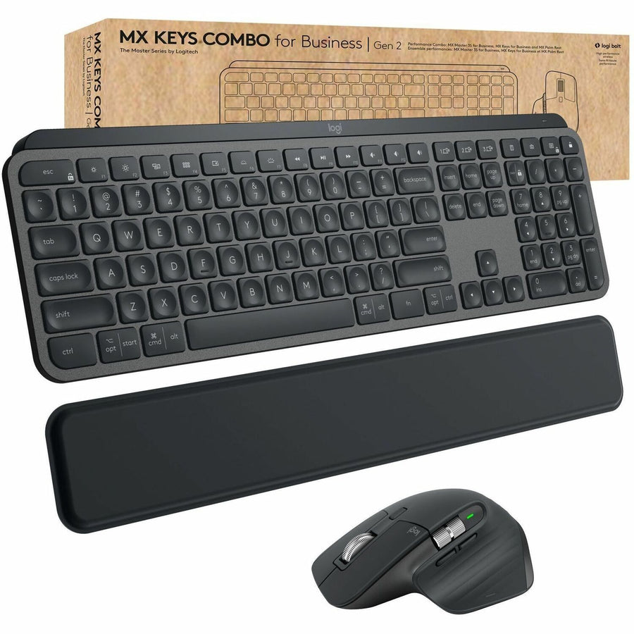 Logitech MX Keys Combo for Business Keyboard & Mouse, LOG920010923