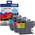 Brother Original High Yield Inkjet Ink Cartridge - Cyan, Magenta, Yellow - 1 Pack, BRTLC402XL3PKS