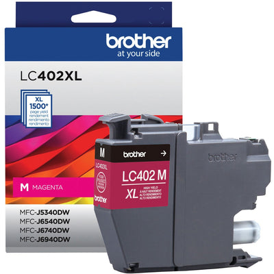 Brother LC402XLMS Original High Yield Inkjet Ink Cartridge - Magenta -, BRTLC402XLMS