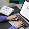 Brother P-touch P-touch Connected Label Maker with Case PTD410VP, Gray, BRTPTD410VP