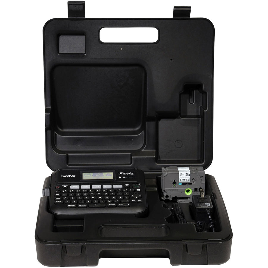 Brother P-touch P-touch Connected Label Maker with Case, Black, 3EA/CT — view 1