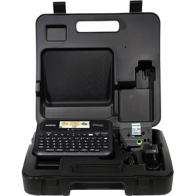 Brother P-touch P-touch Connected Label Maker with Case, Black, 3EA/CT — view 1