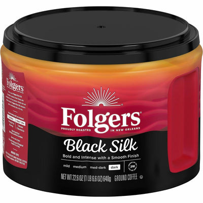 J.M. Smucker Folgers Ground Black Silk Coffee, FOL30439