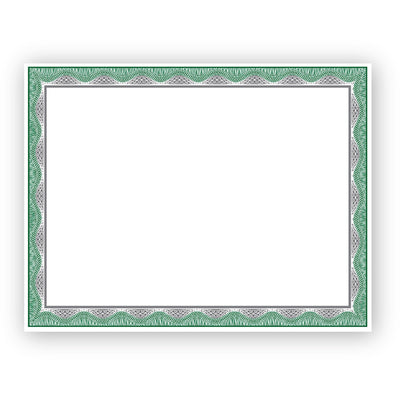 Geographics Silver Foil Award Certificates, White, 15 / Pack, GEO48763