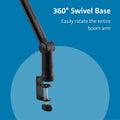 Kensington Computer A1020 Mounting Arm for Microphone, Webcam, Lighting System, Camera, Telescope - Black, KMW87652