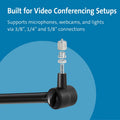 Kensington Computer A1020 Mounting Arm for Microphone, Webcam, Lighting System, Camera, Telescope - Black, KMW87652