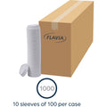 Lavazza North America Flavia 10 oz Hot Beverage Paper Cup Lids, White, 1000 / Carton, LAV25200019