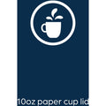Lavazza North America Flavia 10 oz Hot Beverage Paper Cup Lids, White, 1000 / Carton, LAV25200019