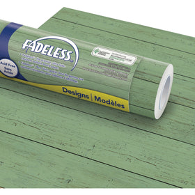 Dixon Ticonderoga Fadeless Bulletin Board Paper Rolls, Mint Shiplap, 1 Roll, PACP0057075