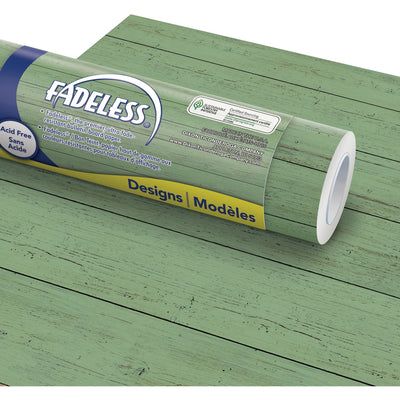 Dixon Ticonderoga Fadeless Bulletin Board Paper Rolls, Mint Shiplap, 1 Roll, PACP0057075