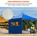 Tenacious Holdings Ergodyne Heavy-Duty Tent Sidewalls w/Window, Lime, EGO12989