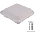 Eco-Products Hinged Clamshell Containers, White, 200 / Carton, ECOEPHC93NFA