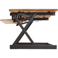 Rocelco DADR-46 46" Adjustable Desk Riser with EVR, Teak, RCLRDADRT46