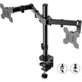 Rocelco RDM2 Desk Mount for LCD Monitor, LED Monitor, Display Stand - Black - Landscape/Portrait, RCLRDM2