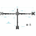 Rocelco RDM3 Desk Mount for LCD Monitor, LED Monitor, Display Stand - Black - Landscape/Portrait, RCLRDM3