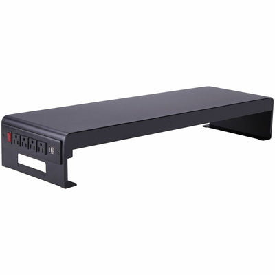 Rocelco Dual Monitor Stand AC-USB, Black, RCLRDMS