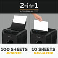Fellowes AutoMax 100MA Auto Feed Shredder, Black, FEL4704001