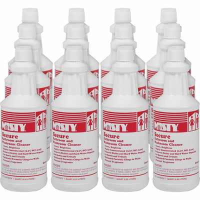 Zep MISTY Secure Bathroom/Washroom Cleaner, Blue, 12 / Carton, AMR1038801