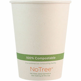 World Centric NoTree Paper Hot Cups, Natural, 20 / Carton, WORCUSU12