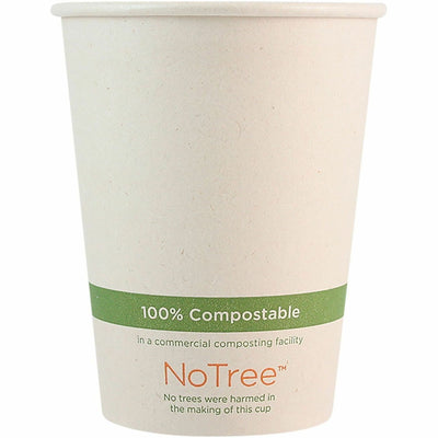 World Centric NoTree Paper Hot Cups, Natural, 20 / Carton, WORCUSU12