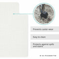 ES ROBBINS Everlife Chairmat w/Lip, Clear, ESR122173