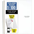 ACCO Mead Five Star Wirebound Notebook, 1 Subject, College Ruled, 11" x 8 1/2", White, MEA72456
