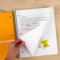 ACCO Mead Five Star Wirebound Notebook, 1 Subject, College Ruled, 11" x 8 1/2", White, MEA72456
