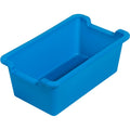 Deflecto Antimicrobial Rectangular Storage Bin, Blue, DEF39510BLU