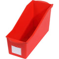 Deflecto Antimicrobial Kids Book Bin, Red, DEF39508RED